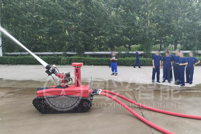 鶴崗某消防救援隊(duì)防爆偵檢機(jī)器人驗(yàn)收完成